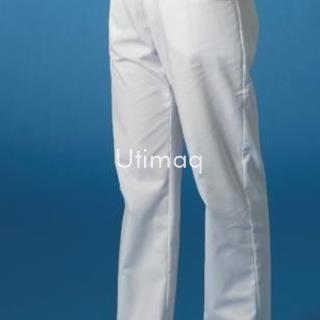 Pantalon blanco cintura elastica unisex modelo 101 - Imagen 1